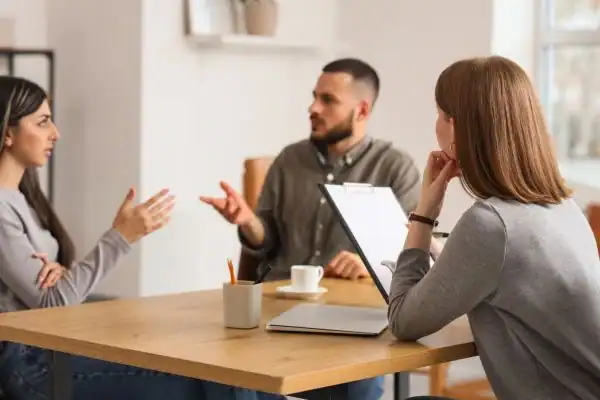 Image of couple access free mediation using family mediation voucher scheme Lincoln