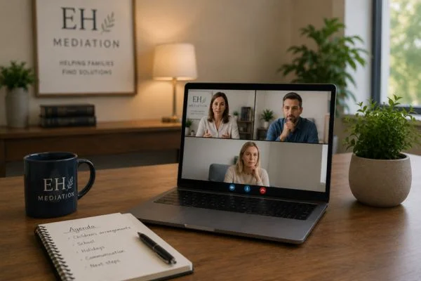 child access mediation Lincoln online meeting.